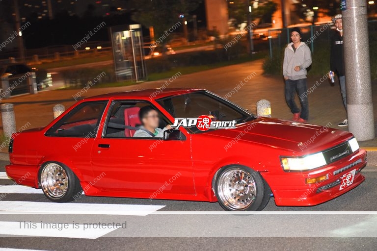 Stancenation 2016 Toyota AE Levin AE92 Hellaflush Red Body Over Fender