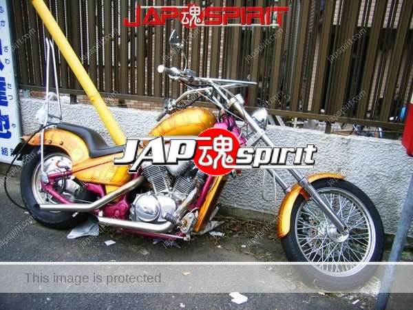 Harley Chopper style, Gold & purple color