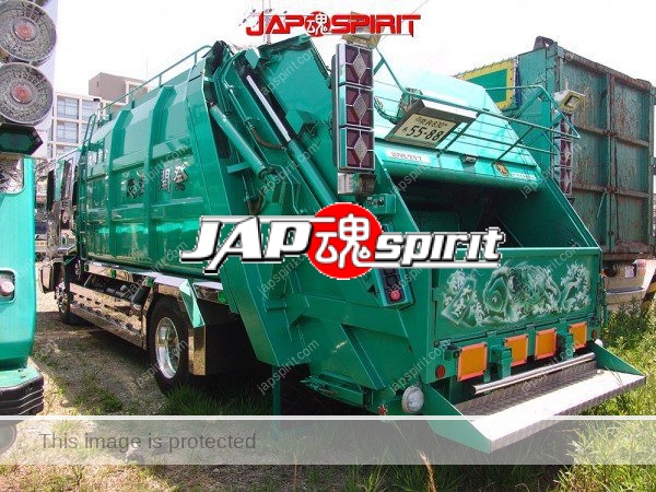 MITSUBISHI FUSO Canter, Art truck style garbage truck, emerald green body color (3)