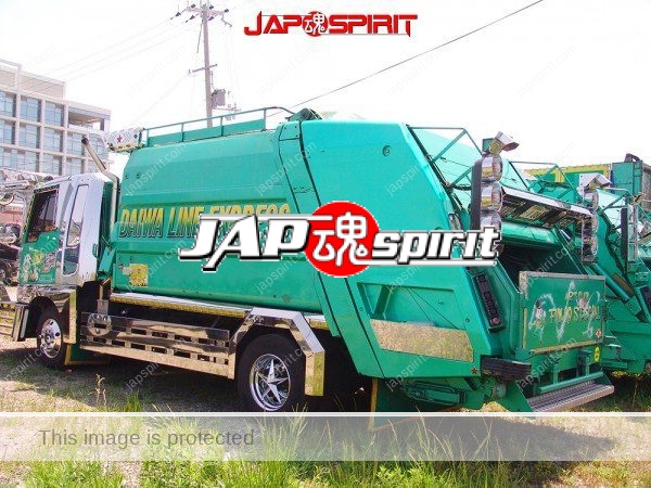 MITSUBISHI FUSO Canter, Art truck style garbage truck, emerald green body color (2)