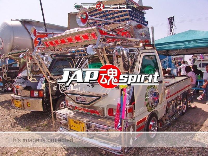 DAIHATSU Hijet, art truck style, wide visor, flat body mini truck, 
