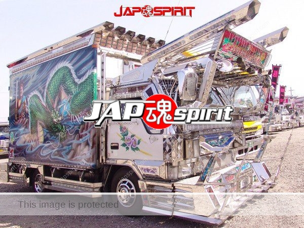 MITSUBISHI FUSO Canter, art truck style, big rocket luncher lamp, dragon & fudomyoo air brush paint (3)