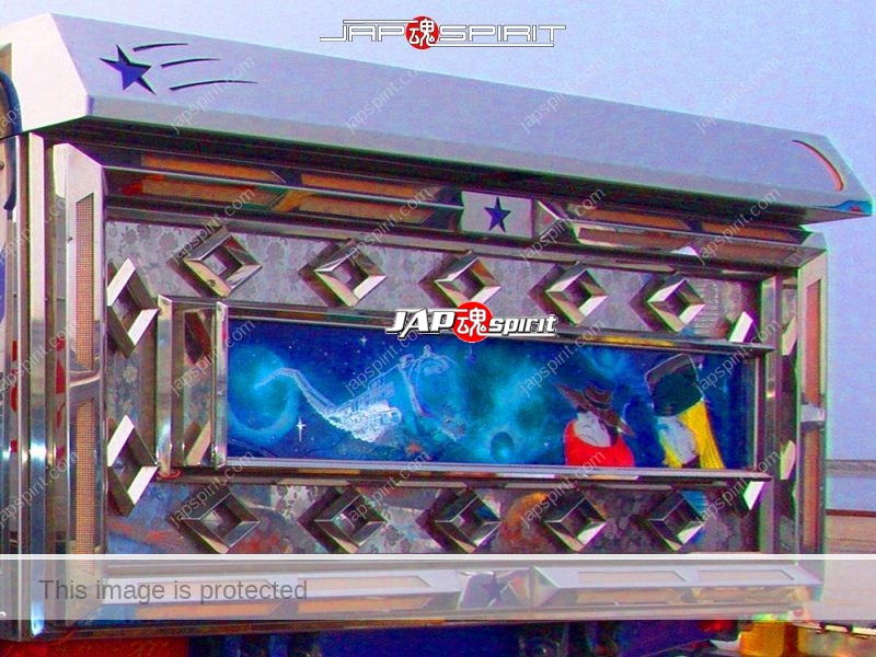 Ryu densetsu (Dragon legend) ISUZU Elf art truck with Rocket lancher style lamp & anime paint (5)