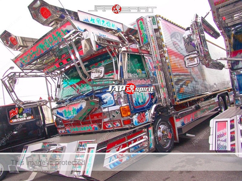 HINO Super Dolphin, art truck style, team "Otohime kai", Yuuka maru. movie car replica (3)