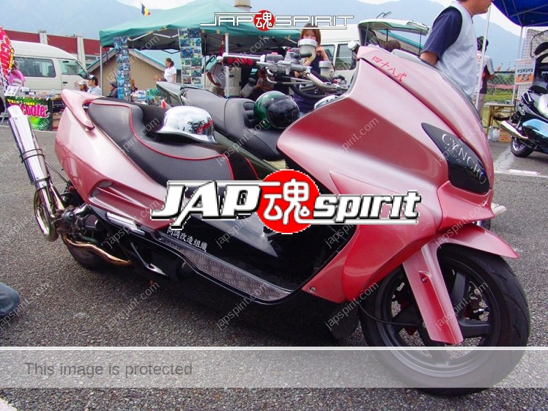 HONDA Forza MF06, Pink color with custom cowl and twisted muffler (1)