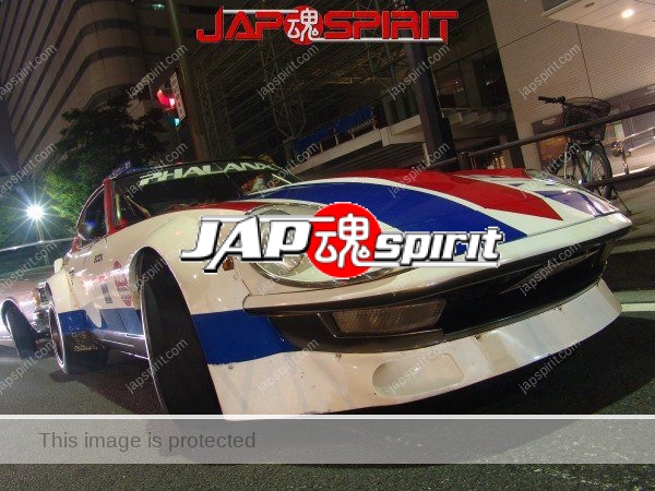 Nissan Fairlady Z Zokusha style, White, Red and blue line color @ Minato mirai