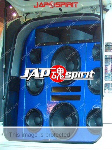 HONDA Stepwgn 2nd RF3/4/5/6/7/8, blue big speaker mount and white color body (1)