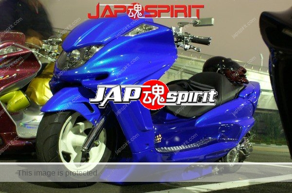 YAMAHA Majesty, vivid blue color big scooter, custom aero (1)