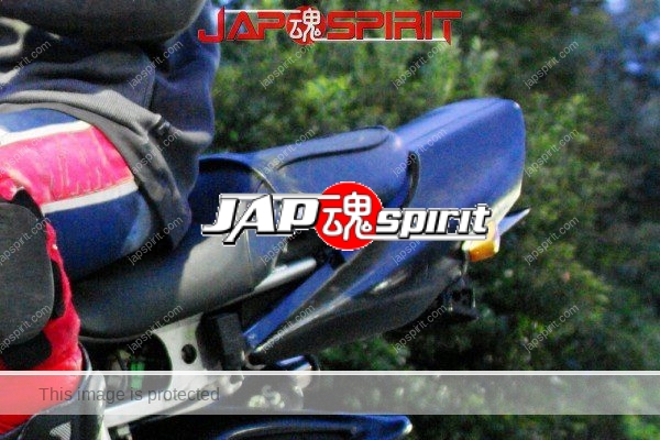 HONDA CBR, Hashiriya style bike, with Rider. Haneage rear fender, worn-out knee pad. (2)