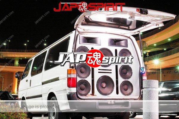 TOYOTA HIACE x100, Sotomuki style sound car, Very good big speaker with DJ (5)