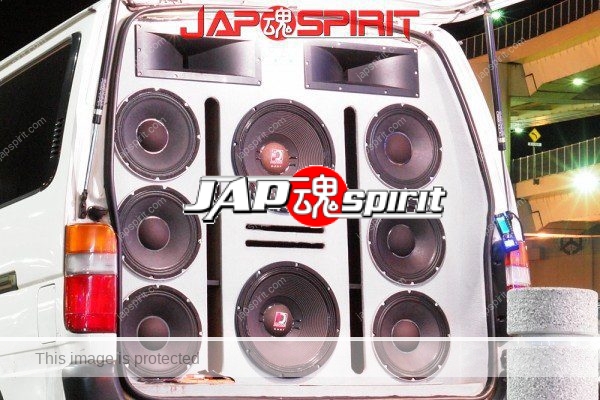TOYOTA HIACE x100, Sotomuki style sound car, Very good big speaker with DJ (1)