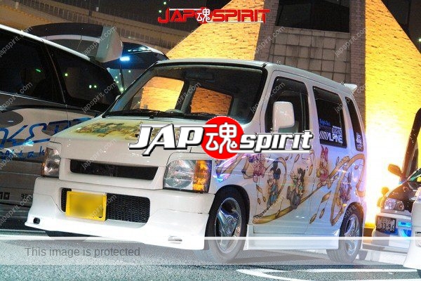 SUZUKI Wagon R, Dress up style car with Mickey Mouse air brush paint on the side (2)