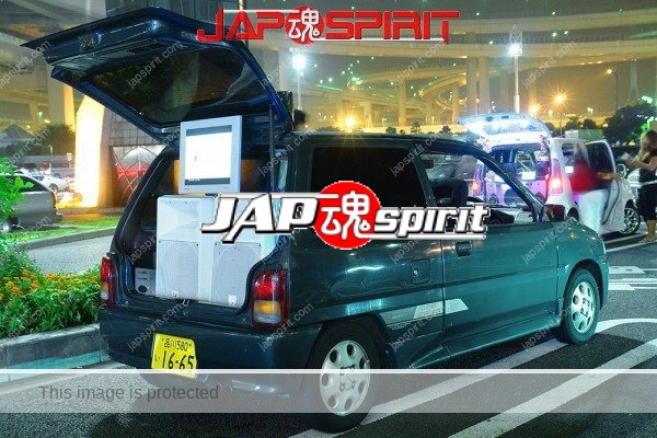 DAIHATSU MIRA, Sotomuki sound car with big speaker with monitor but cheap system (2)