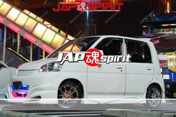 HONDA Life, Dress up style, with Wavy fron spoiler, white color (2)