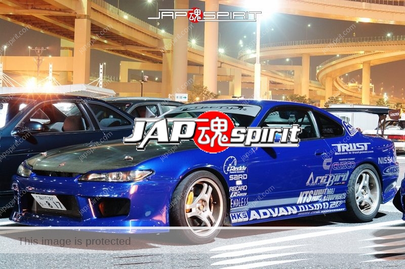 NISSAN Silvia S15, blue color spokon style,with GT wing and vinylgraphic (2)