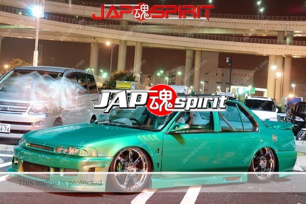 HONDA Accord CB whole green, metal plated wheel, low rider style