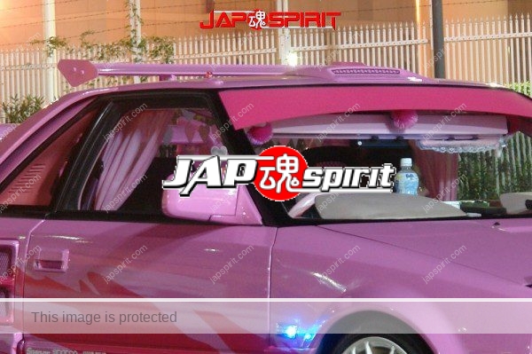 TOYOTA MR2 AW11, Spokon style, stark pink color, Garlish interior, two GT wings (1)