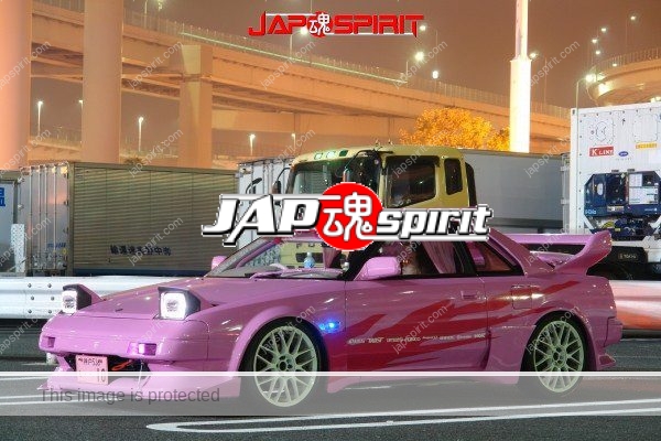 TOYOTA MR2 AW11, Spokon style, stark pink color, Garlish interior, two GT wings (5)