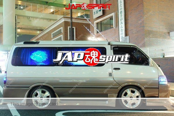 TOYOTA HIACE H100, One box style, blue light up, grey & white color (1)
