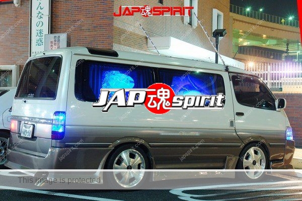 TOYOTA HIACE H100, One box style, blue light up, grey & white color (3)