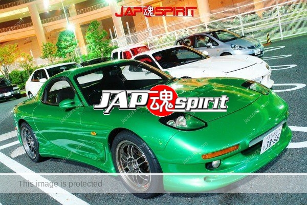 MAZDA RX7 FD, Spokon style with Chevrolet Corvette C5's tail lamp, green body color (1)