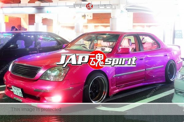 TOYOTA Celsior F30, VIP Style, pink color and wide blister fender (3)