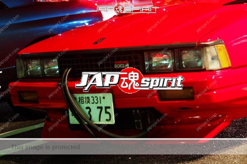 NISSAN Silvia S110, Zokusha style red color with cooler horse (1)