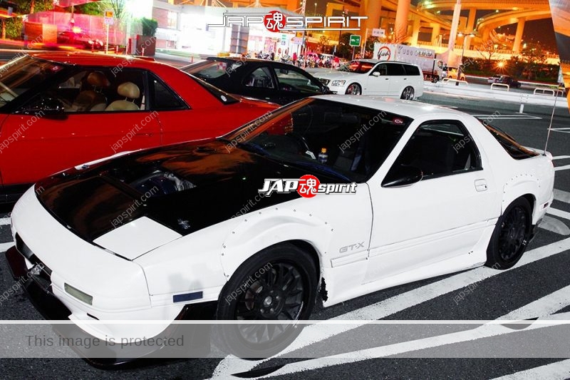 MAZDA RX7 FC Special Hashiriya badass custom for street racing, sunroof bonnet, rivet fender & stealth plate (6)