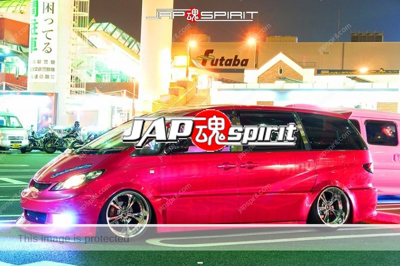 TOYOTA Estima dress up style pink color simple but stylish underbody (3)