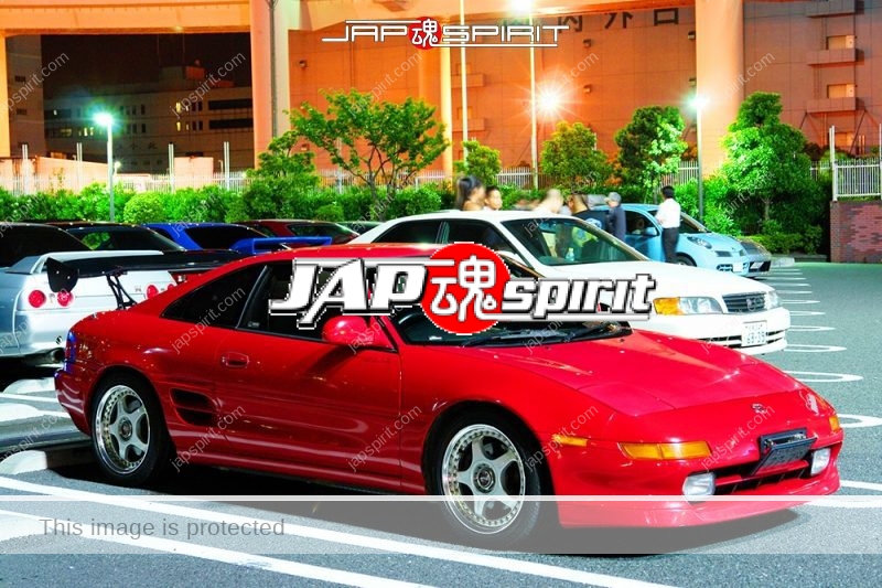 TOYOTA MR2 2nd SW20 Spokon style red color with GT wing (2)