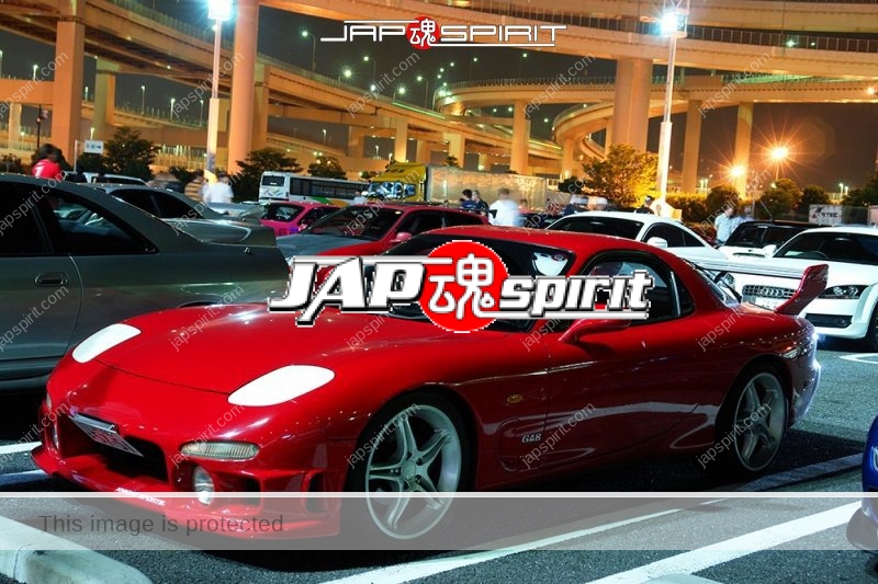 MAZDA RX7 FD Spokon style Red body with white wheel and head light cover (2)