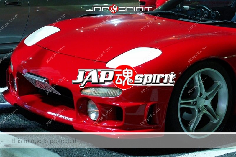 MAZDA RX7 FD Spokon style Red body with white wheel and head light cover (1)