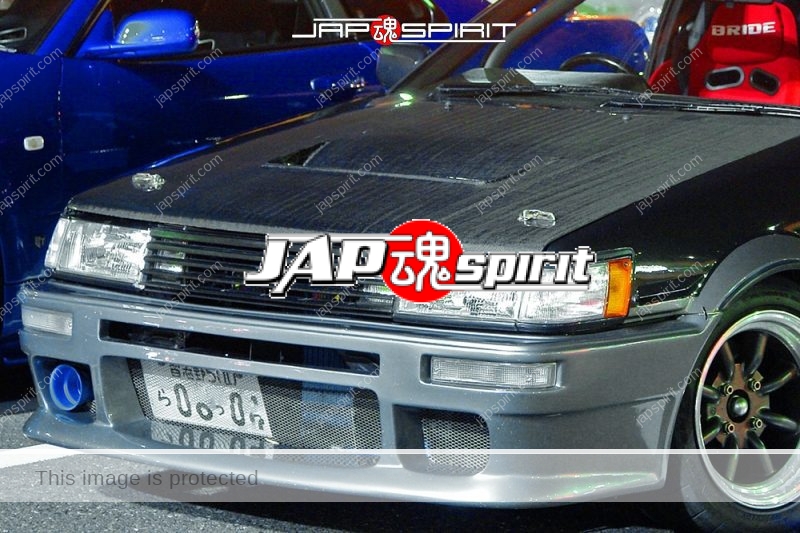 TOYOTA AE 86 Hashiriya style black and silver two tone color red bucket sheet (1)