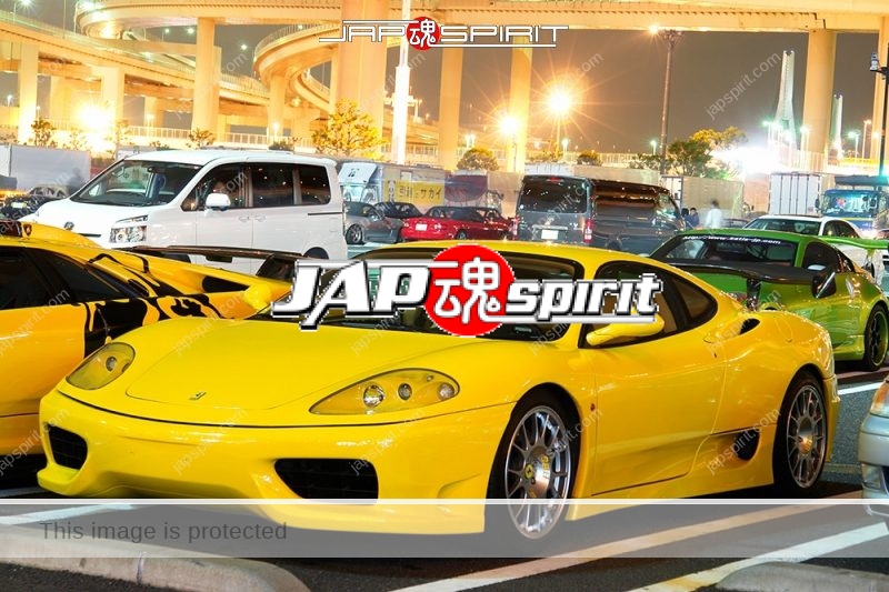 Ferrari 360modena Yellow color with GT wing at Daikoku PA (3)