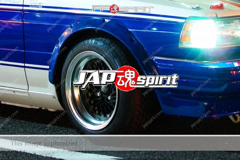 TOYOTA Chaser 3rd x70 Zokusha style blue & white and red vivid color, exposured inter cooler (1)