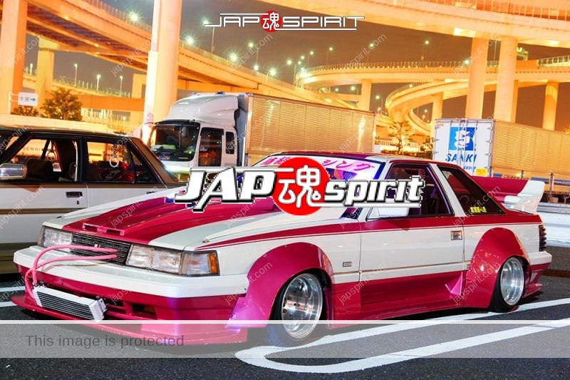 TOYOTA Soara Z10 Zokusha gundam style bonnet pink & white color team Ribbon racing (5)