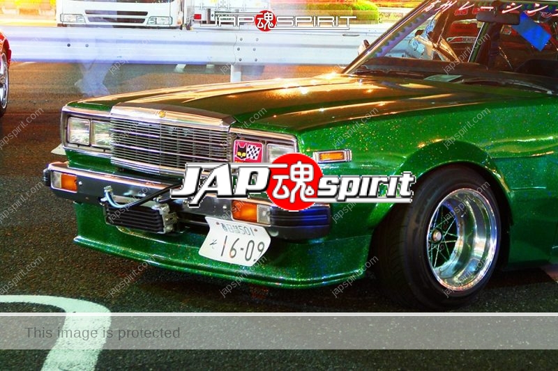 NISSAN Laurel 3rd x230 Zokusha style green color over fender team Takasu racing (2)