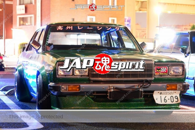 NISSAN Laurel 3rd x230 Zokusha style green color over fender team Takasu racing