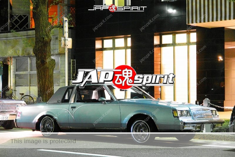 GM-Buick-Regal-2nd-lowrider-style-emerald-green-color-at-Minatomirai-01