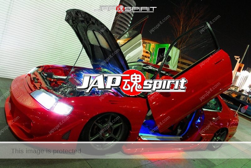 Honda accord CD Coupe Supokon, Scissor door Red color at Minatomirai 1