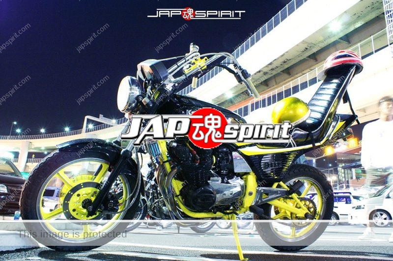 Kawasaki Z400GP Kyushakai style Black & Yellow color shibori hadle sandan sheet