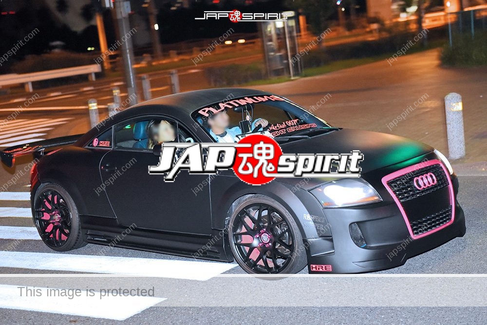 Stancenation 2016 Audi TT coupe hellaflush black & pink line at odaiba