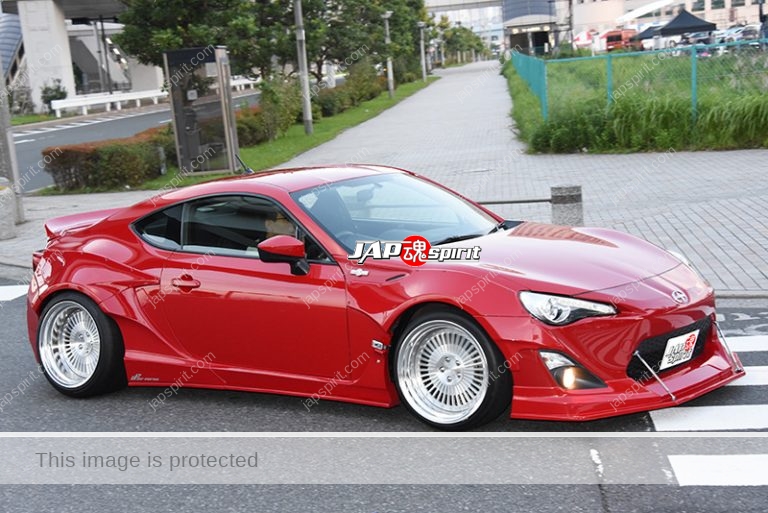 Stancenation 2016 GT86 hellaflush works fander red body at odaiba - JAP ...