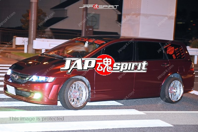 Stancenation 2016 Honda odessey dress up style red color at odaiba