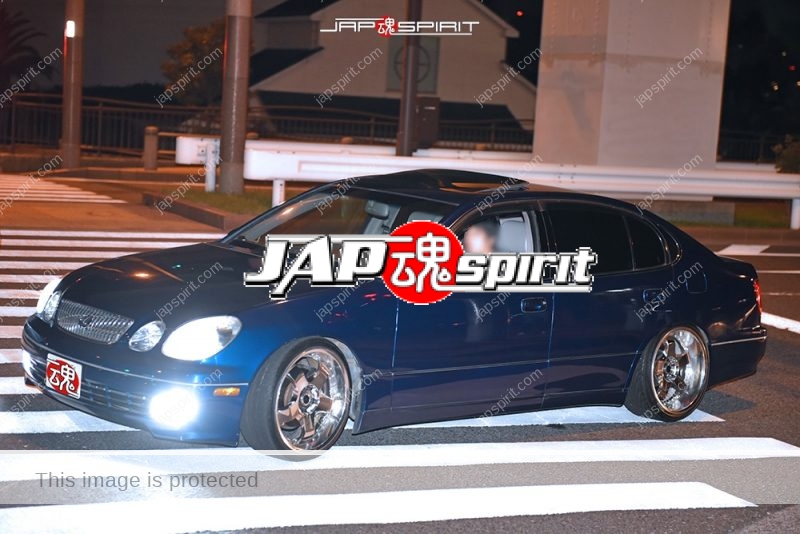 Stancenation 2016 Lexus GS S16 deep blue body VIP style at odaiba 1