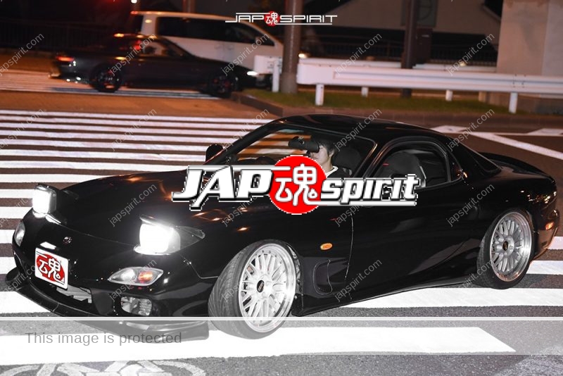 Stancenation 2016 Mazda RX7 FD spocom style black at Odaiba