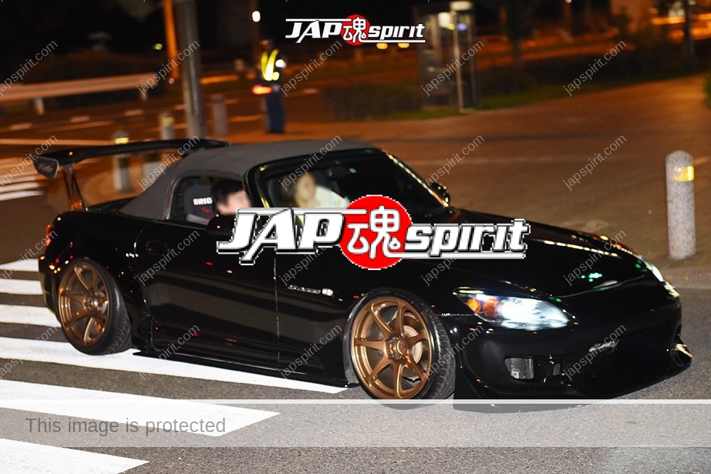 Stancenation 2016 Nissan Mazda Roadster MX5 miata black GT wing at odaiba 1