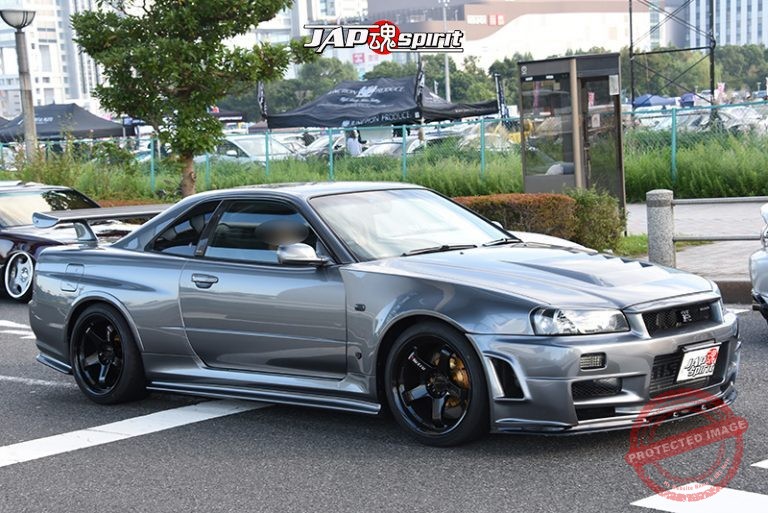 Gt R R34 Shell Stancenation 2016 Nissan R34 GTR hellaflush gunmetal gray body big ...