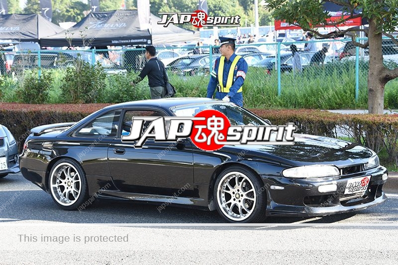 Stancenation 2016 Nissan Silvia S14 black body at odaiba