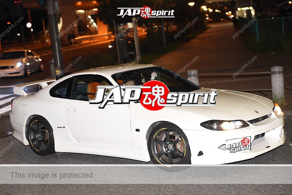 Stancenation 2016 Nissan Silvia S15 white body at odaiba